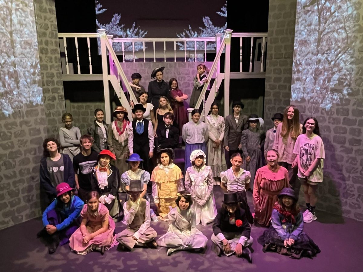 The cast of the Depot Theater's production of Mary Poppins JR.