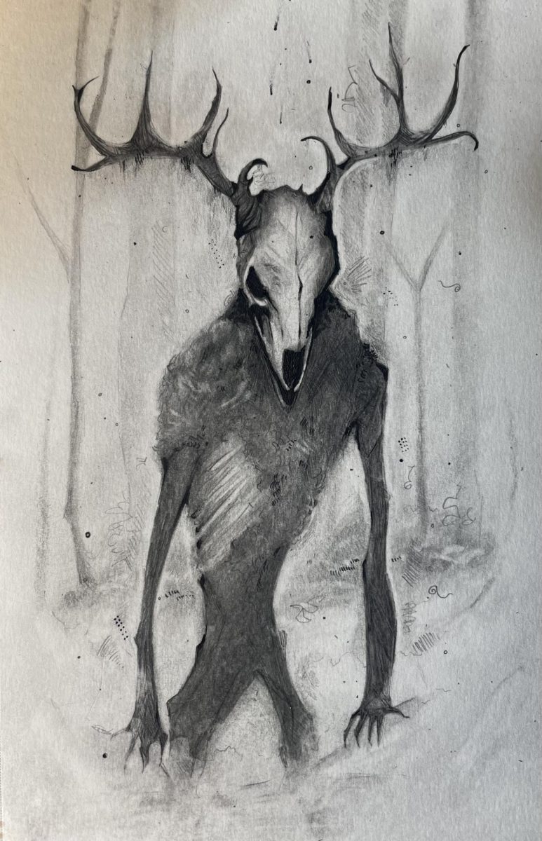 A rendering of the Wendigo.