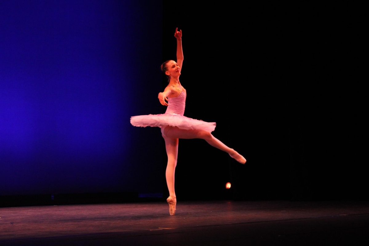 Junior Louisa Schimming performs in the spotlight of the Ballet at Bardavon Theater on May 31, 2025.