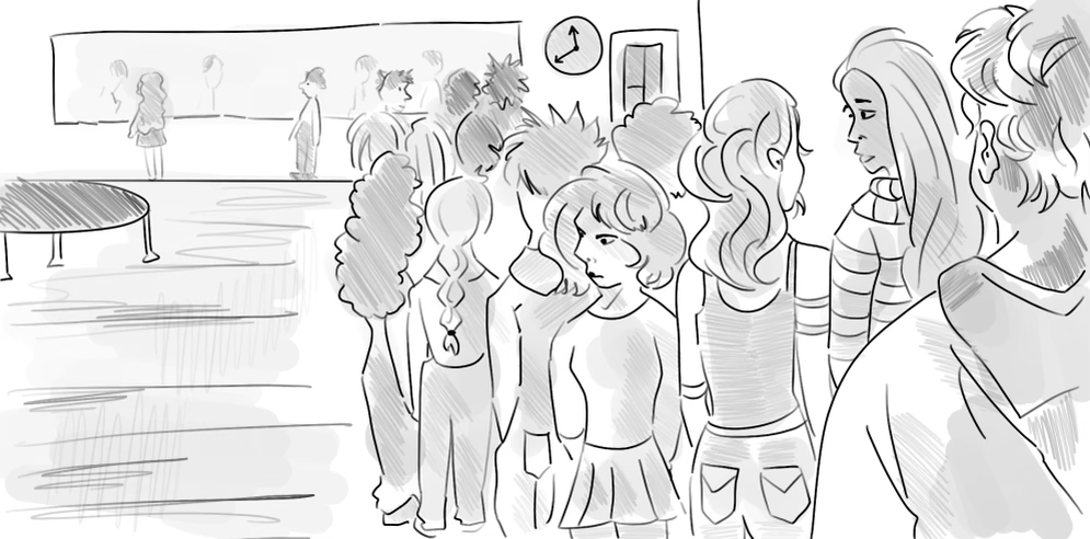 Middle Schoolers Languish in Lunch Line