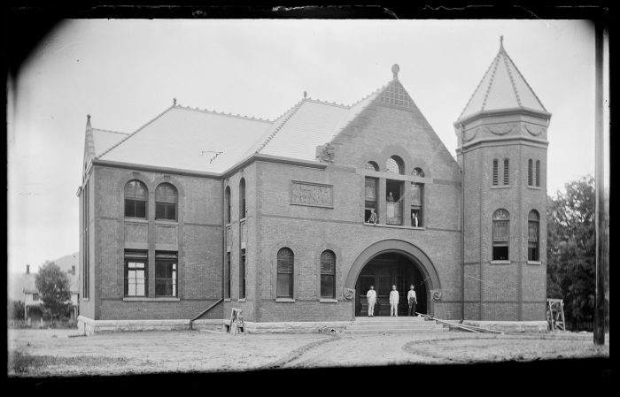 Haldane High School's original building which was built in the 1880s.