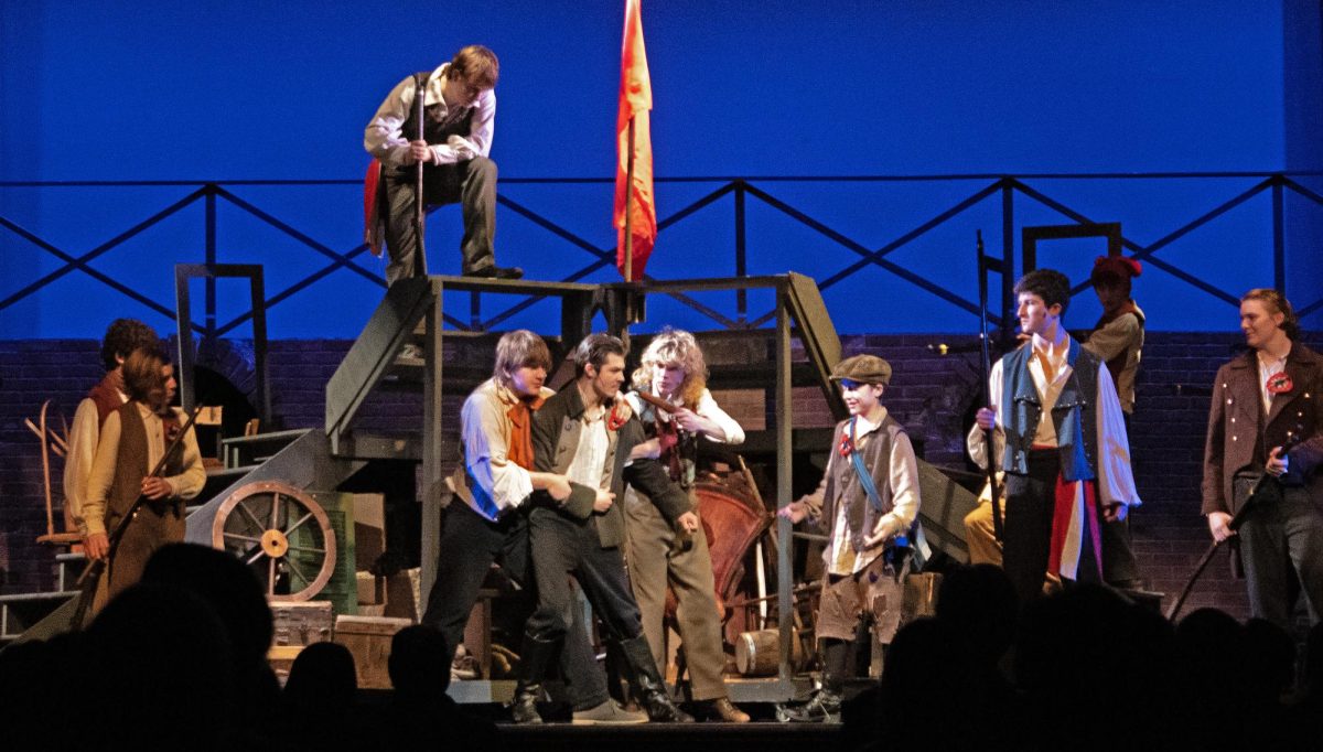 Haldane Drama actors bring their production of "Les Misérables" to a close during their final performance on Sunday, March 22,
2026.